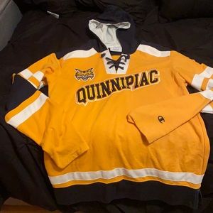Men’s medium Quinnipiac Champion Hoodie mint +++ worn 1x